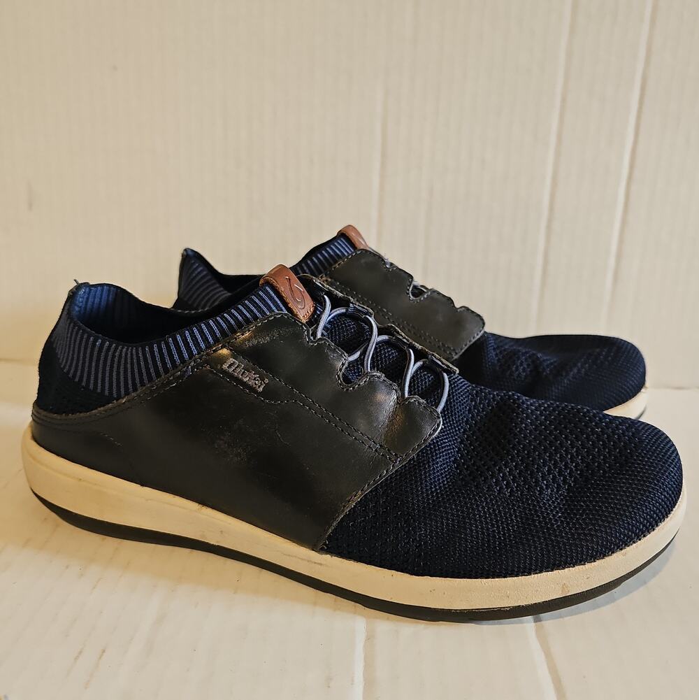 OluKai Makia Ulana 10361-DEDE Mens Blue Mesh Casual Sneakers Shoes US 11